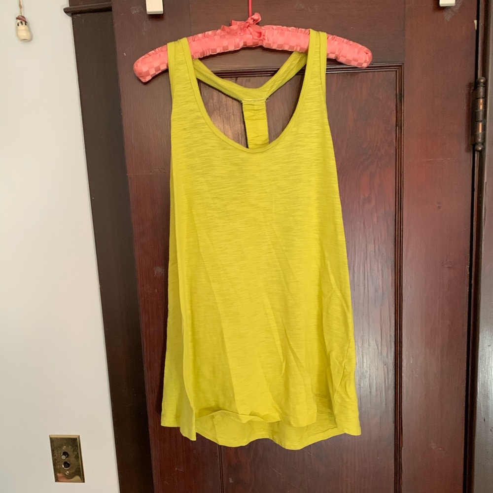 Green Reebok workout top